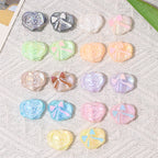 UV Plating Heart Acrylic Beads 20mm Cat Face Pastel Resin 10pcs 3