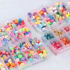 Cartoon Flat Clay Beads Polymer Colorful Mixed Designs 2boxes 3