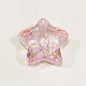 Clear Heart and Star Acrylic Beads 17-20mm Iridescent AB Coated 20pcs 8