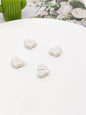Plating Irregular Heart Acrylic Beads 17x20mm Colorful Mixed 100pcs 10