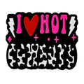 Silicone Focal Beads Bold I Heart Hot Cheeks Lightning Bolt Design 20pcs 5