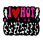Silicone Focal Beads Bold I Heart Hot Cheeks Lightning Bolt Design 20pcs 5