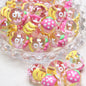Hand-Painted Fruit Series Acrylic Beads 18mm Glossy 10pcs 18