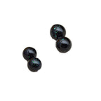 Glitter Powder Embedded Resin Beads 6-12mm Solid Colors 10pcs 5