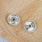 Coin Metal Beads 10mm Distressed Qing Dynasty Antique Style 100pcs 3