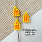 Christmas Tree and Birdcage Metal Beads 13-16mm Baking Painted 10pcs 20