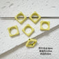 Heart Circle Floral Metal Beads Painted Solid Color Bulk 20pcs 20