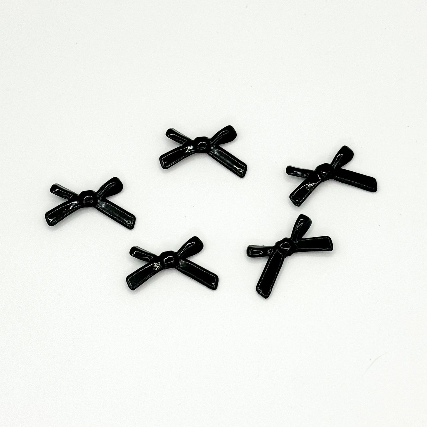 Bow Metal Beads 20mm Baking Painted Polished Alloy 50pcs 20