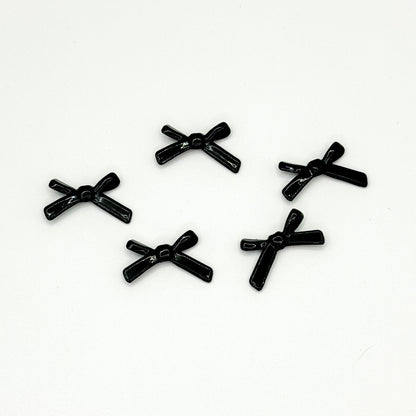Bow Metal Beads 20mm Baking Painted Polished Alloy 50pcs 20