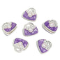 Handbag Metal Beads 18mm Double-Sided Pearl Enamel Finish 10pcs 7