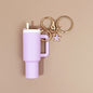 Mini Tumbler Keychain with Starfish Charm Plastic Beach Theme 2pcs 11