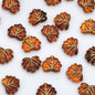 Clear Leaf Acrylic Beads 13mm Gild Embellished 100pcs 10
