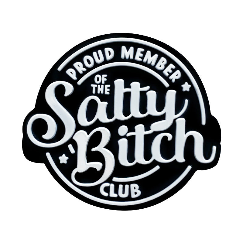 Silicone Focal Beads Proud Member Salty Bitch Club Script 20pcs 6