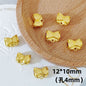 Bow Metal Beads 12mm Alloy Bow-Shaped with 4mm Hole 40pcs 8