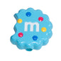 Hand Painted Bitten Cookie Acrylic Beads 22mm Enamel Glossy 10pcs 17