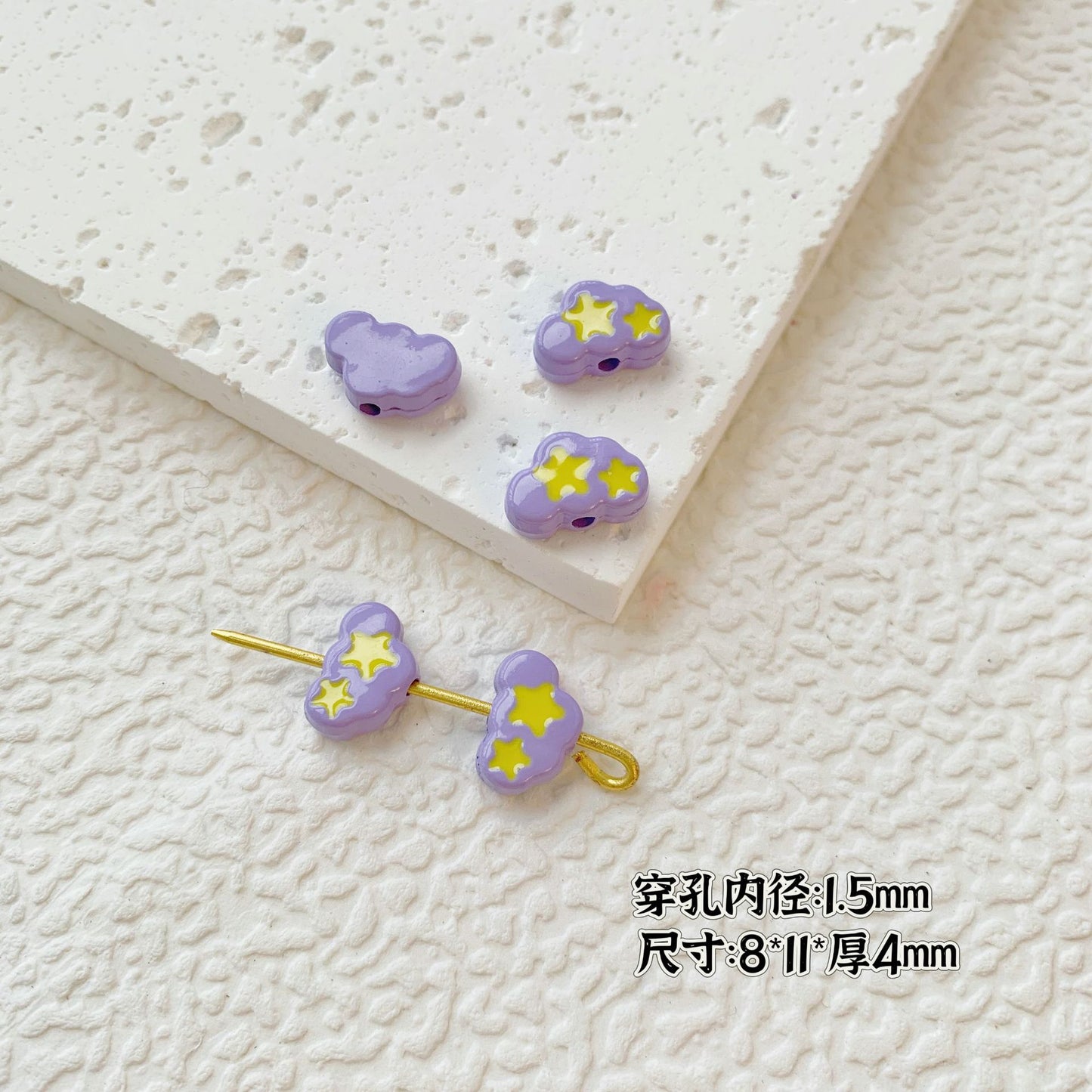 Painted Cute Character Plate Series Metal Beads Bulk 20pcs 18