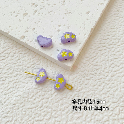 Painted Cute Character Plate Series Metal Beads Bulk 20pcs 18