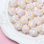 Hand Painted Floral Acrylic Beads 16mm Arrow Design 1pc 13