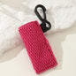Crochet Chapstick Holder Keychain Fabric Colorful Soft 3pcs 9