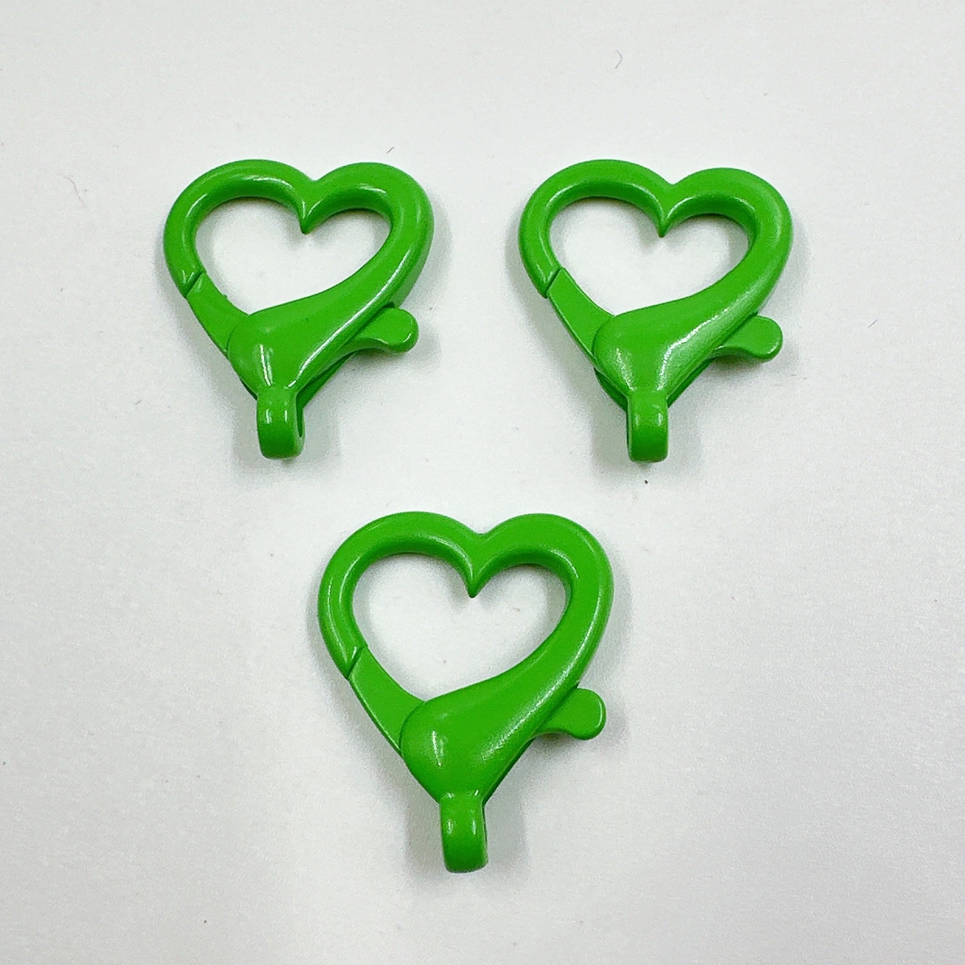 Spray Painted Alloy Heart Connector Clasps Metal Hardware 10pcs 14