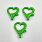 Spray Painted Alloy Heart Connector Clasps Metal Hardware 10pcs 14