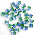 Lampwork Glass Beads Persimmon Transparent 13mm Handmade 10pcs 6