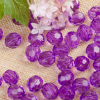 Faceted Clear Bubblegum Beads 20mm Translucent Chunky Acrylic 110pcs 2