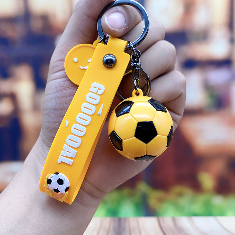 Acrylic World Cup Football Keychain Mini Soccer Ball Colorful Design 7