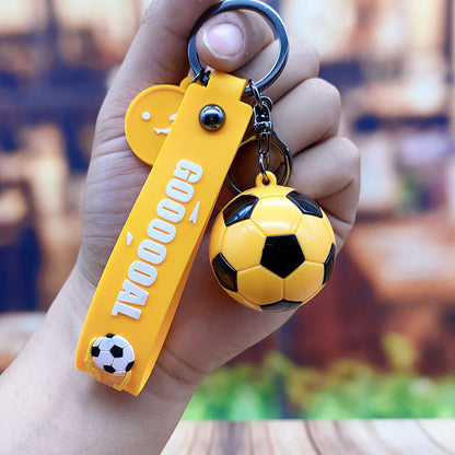Acrylic World Cup Football Keychain Mini Soccer Ball Colorful Design 7