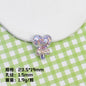 Plating Glitter Faceted Heart Lollipop Resin Beads 23.5x19mm 20pcs 8