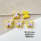 Butterfly Painted Metal Beads Decorative Alloy 10pcs 13