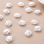 Pearl Shell Acrylic Beads 14mm Imitation Pearl ABS Plastic 50pcs