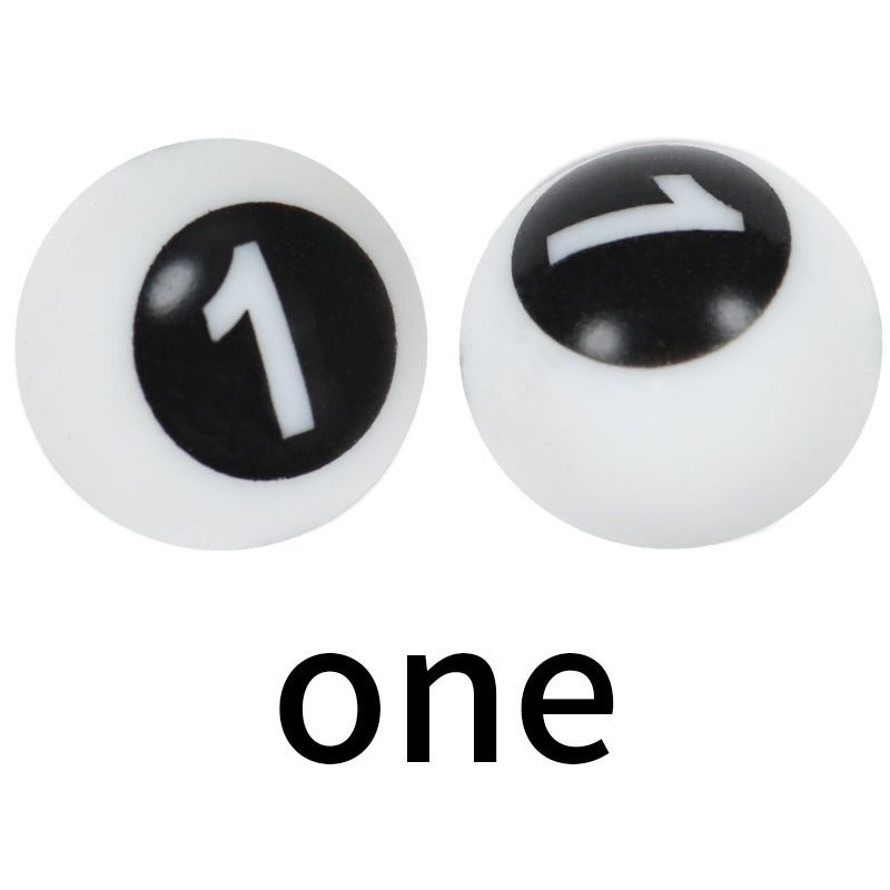 15mm Silicone Letter Beads Number Printed 0 to 9 50pcs 7