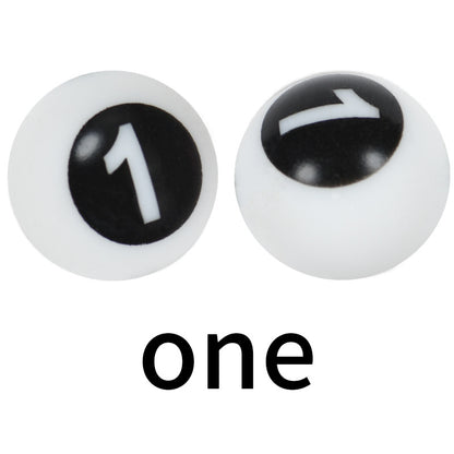 15mm Silicone Letter Beads Number Printed 0 to 9 50pcs 7