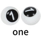 15mm Silicone Letter Beads Number Printed 0 to 9 50pcs 7