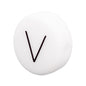 12mm Silicone Letter Beads Flat Round Alphabet Options 20pcs 26