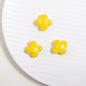 Glossy Painted Faceted Four-Leaf Clover Acrylic Beads 16mm 5pcs 8