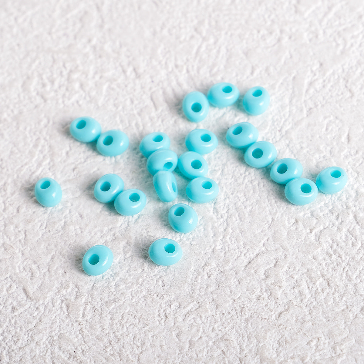 Acrylic Water Drop Spacer Beads 5mm Solid Color 162pcs 12