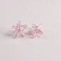 Plating Transparent Starfish Acrylic Beads 19mm Assorted Colors 100pcs 8