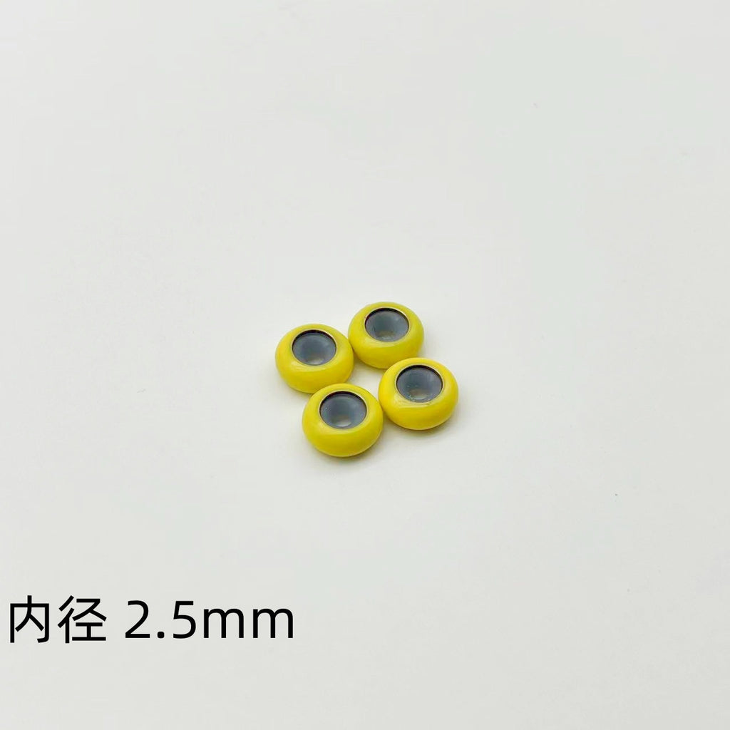 Brass Spacer Beads 10mm Colorful Enamel Large Hole 20pcs 6