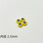 Brass Spacer Beads 10mm Colorful Enamel Large Hole 20pcs 6