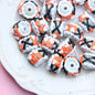 Hand Painted Animal Cream Cake Acrylic Beads 18-23mm Colorful 10pcs 13