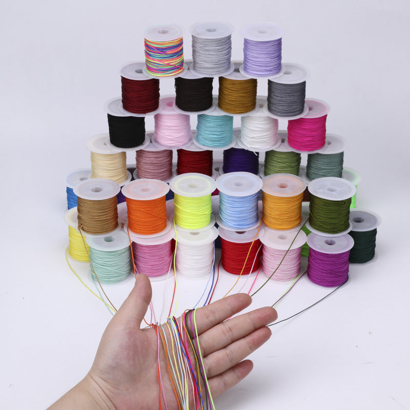 Nylon Thread 0.8mm Diameter 40m Colorful Jewelry Stringing Cord 2
