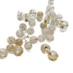 Transparent Love Star Acrylic Beads 8-11mm Gilded Vintage 100pcs 5