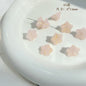 Lampwork Glass Beads Lily Flower 8mm 13mm Gilded Details 8pcs 6