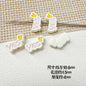 Baking Painted WOW&YES Metal Beads 13mm 15mm Colorful Alloy 20pcs 15