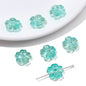 Transparent Cherry Blossom Glass Beads 14mm Gradient Pink Blue 10pcs 7