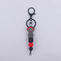 Halloween Silicone Bead Keychain Colorful Spooky Characters Durable 13