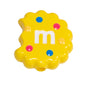 Hand Painted Bitten Cookie Acrylic Beads 22mm Enamel Glossy 10pcs 25