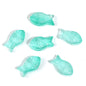 Small Fish Glass Beads 15mm Gradient Color Textured Finish 100pcs 8